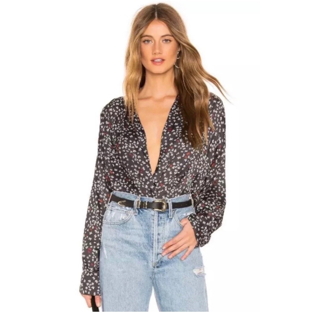 NWT Free People Ladylike Butterfly Bodysuit